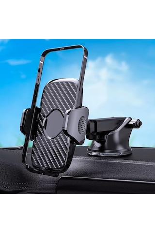Microcase Vantuzlu Ayarlanabilir Başlıklı Araç İçi Telefon Tutucu - Al5077 -