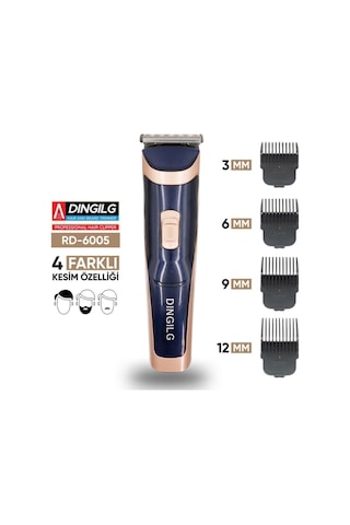 Rd-6005 Saç Sakal Tıraş Makinesi Şarjlı T Bıçaklı 0 Tüm Vücut Traş Aleti