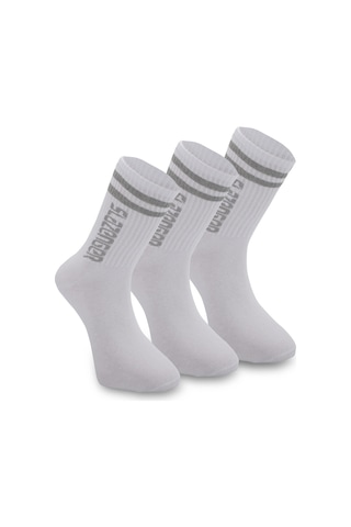 Slazenger JINN 3 lü Erkek Spor Beyaz Çorap