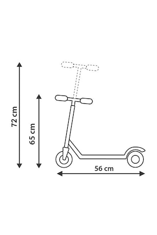 Sarı 3 Tekerlekli Led Işıklı Scooter