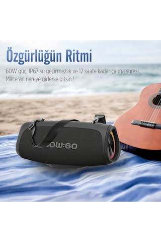 Nowgo Storm S 60w Rgb Super Bass Tws Party Speaker Taşınabilir Kablosuz Bluetooth Hoparlör