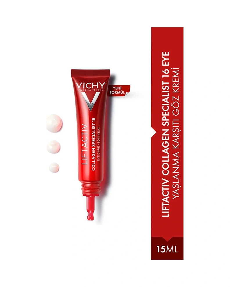 Vichy Kolajen Bakım Çantası Liftactiv Collagen Specialist 16 Bonding Serum 30 Ml + Specialist Göz Ba