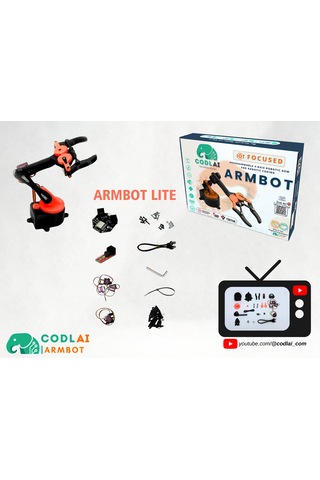 Codlaı Armbot Lite 4 Eksen Programlanabilir Robotik Kol Elektronik Başlangıç Seti
