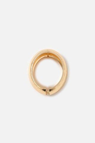 Dokulu Halka Bileklik Gold