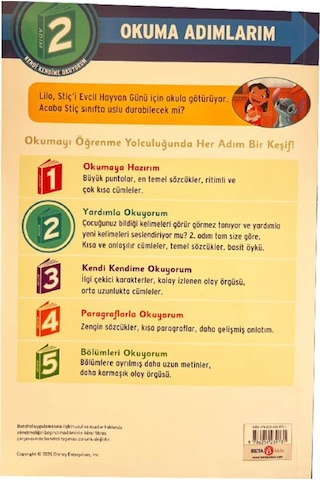 Dısney Okuma Adımlarım - 2. Adım - Stiç - Okullu Oldu