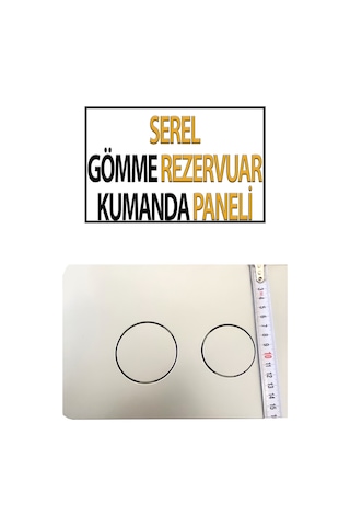 Serel Gömme Rezervuar Kumanda Paneli Beyaz