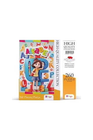 Btoys 260 Parça Puzzle Alfabe 9073
