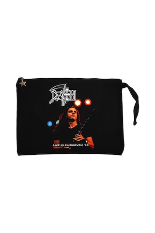 Death Live in Cottbus 98 Siyah Clutch Cüzdan / El Çantası Siyah