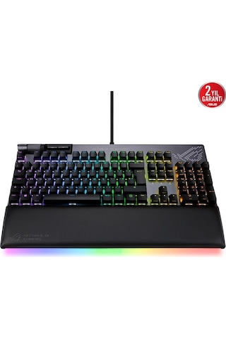 Asus ROG Strix Flare II Animate Aura Sync RGB NX Red Switch Kablolu Mekanik Oyuncu Klavyesi