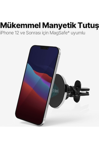 Easydrive Pro M Magsafe Uyumlu Araç İçi Telefon Tutucu Siyah
