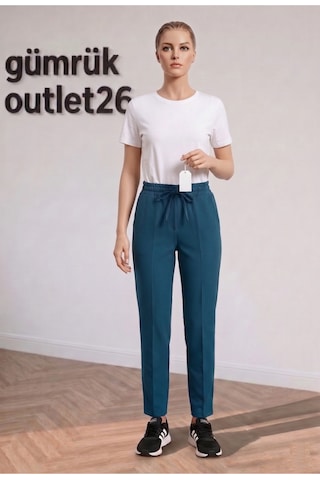 Zeze Kadın İpli Pantolon Yeşil