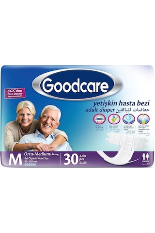 Goodcare Belbantlı Hasta Bezi Medium 30'Lu Goodcare Belbantlı Hasta Bezi Medium 30'Lu