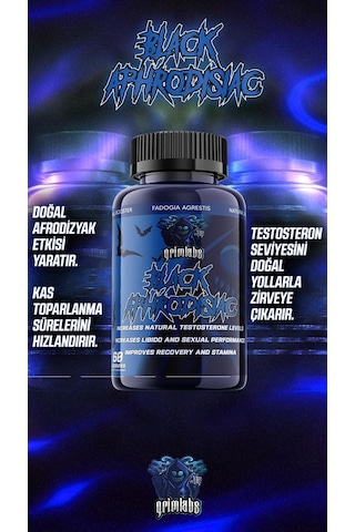 Grimlabs Black Aphrodisiac Fadogıa Agrestıs 60 Kapsül - 10:1 600
