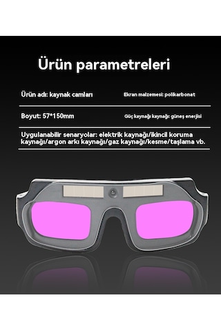 Otomatik Kararan Kaynak Camları-klasik Mor +10 Koruyucu Film