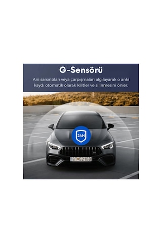 4k Ultra Hd Araç Kamerası Wifi Dahili Gps G Sensörlü Gece Görüşlü Araç İçi Kamera Dvr Dash Cam
