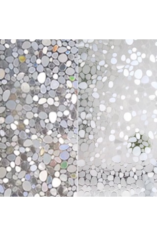 Statik Desenli Cam Folyosu Buzlu Cam Folyo Cam Filmi 3 D. (431377520)