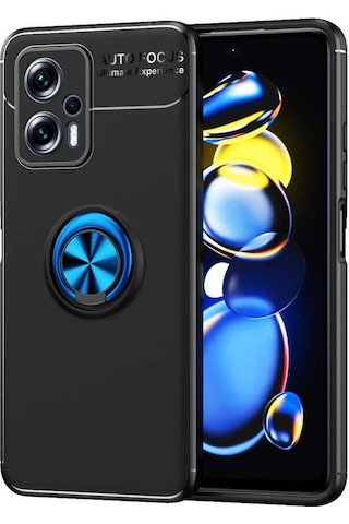 Xiaomi Redmi Note 12 5G Kılıf Zore Ravel Yüzüklü Silikon Kılıf