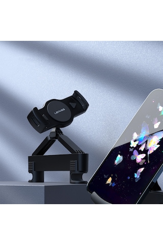 Lenyes Cr167 360 Dönebilen Sarsıntı Engelleyici Özellikli Arka Koltuk Araç Telefon Tutucu Siyah