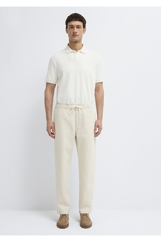 Mavi - Andros Mavi Edition Ekru Keten Karışımlı Jean Pantolon 0021045-a3321