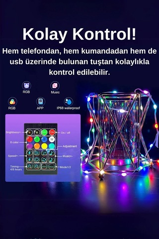Yeni Nesil Sese Duyarlı Telefon Ve Kumanda Kontrollü Magic Led -