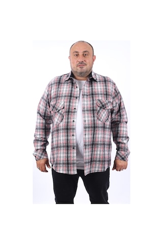 Moc Grande MocGrande Büyük Beden Oduncu Gömlek Sportsman 22215 Çok Renkli