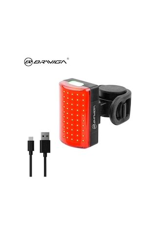 Eastpower - Briviga EBL-3355 USB Şarjlı 100lm Bisiklet Arka Stop Kırmızı