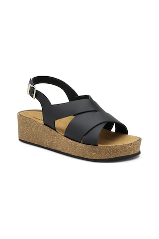Sandalet Kadın 60m4 Frau London-s Nero Siyah