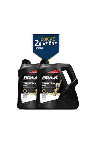 Brava Xenontech 5W-30 Tam Sentetik Motor Yağı 2 x 4 L