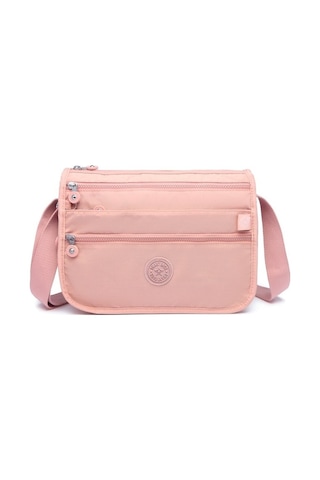 Smart Bags 1128 Krınkle Kumaş Postacı Çantası (Pudra) Pudra