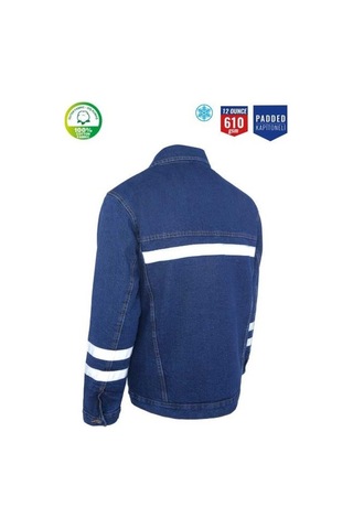 Kot İş Takımı Reflektörlü Pantolon Ve Reflektörlü İş Montu Kapitoneli Kışlık Myform Marka 3110-2136