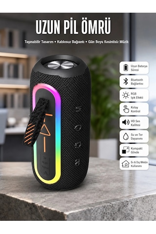 Bluetooth Hoparlör Uzun Pil Ömrü Taşınabilir Yüksek Ses Kaliteli - 550
