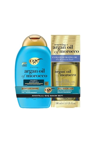 Organix Argan Oil Of Morocco Şampuan 385 Ml+argan Saç Bakım Yağı 100 Ml Set