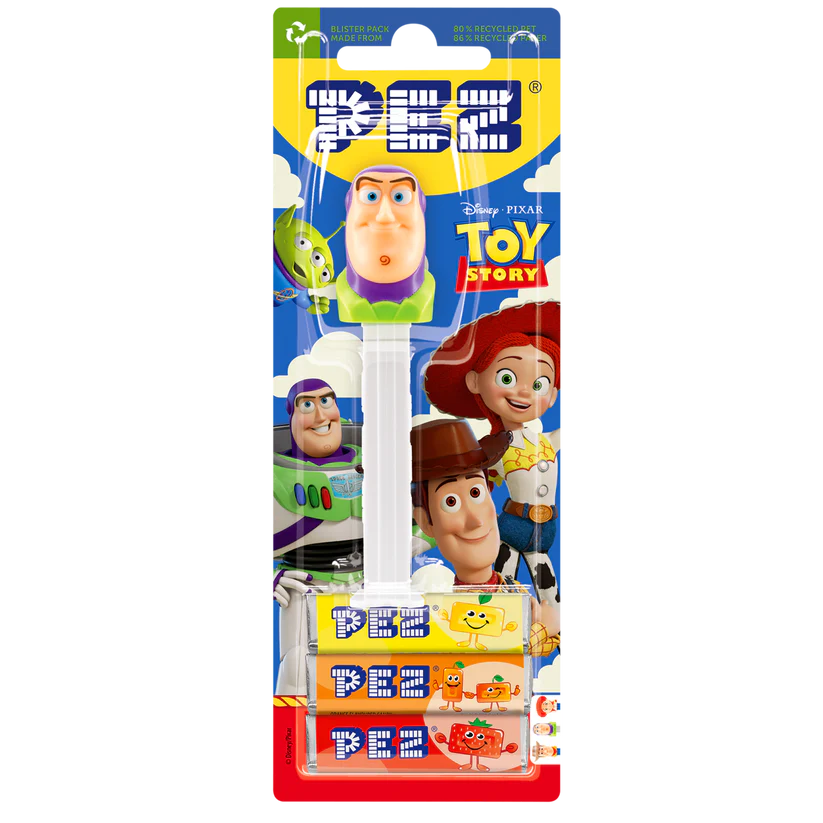 Pez Dispenser Toy Story Buzz Meyve Aromalı Şekerleme Makinesi Ve Şekerleme Yedekleri