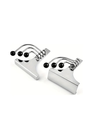 Elmpaly Küçük Numara Kolay Monte Edilen Kapı Askısı 3 Kancalı Metal Giysi Askısı Yatak Odası Yurt Dolap Düzenleme Modern Pürüzsüz Metal Yüzey Ahşap