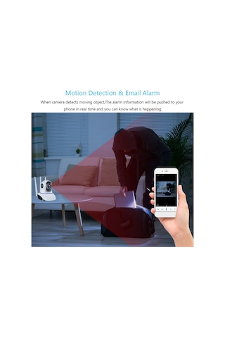 Aubyhe 1080p Hd Ev İçi Kamera: 360 Panoramik Görüş, İki Yönlü Ses, İnfrafed Gece Görüşü Ve Hareket Algılama İle Uzaktan İzleme