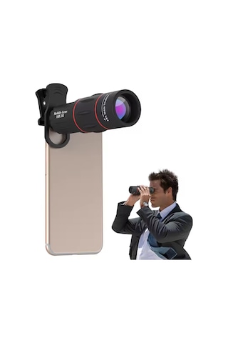 Akıllı Telefon İçin Dürbün 18 Kat Uzay Çekim Teleskopik Zoom Lens Dürbün - Apl-t18 18x25 Mobil Lens Diğer