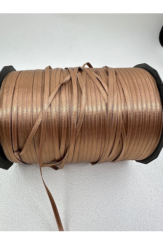 Paşateks 6 Mm Saten Kurdela-10 Metre-bronz Kahve