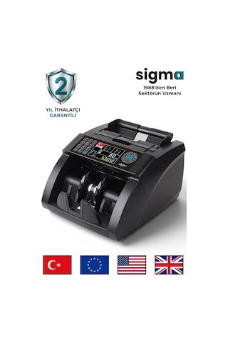 SC8520 Karışık Para Sayma Makinesi, TL ve Euro Karışık, Usd Adet Sayım + Müşteri Ekranı