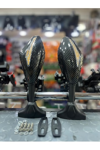 Racing Cbr Model Kayar Sinyalli Ayna Seti Rks R250 -cbr-pulsar Rs Uygun Karbon Görünüm Arasmto