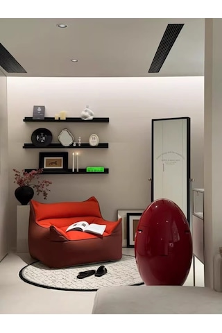 Miniforms Egg Bin Çöp Kovası Large Kırmızı
