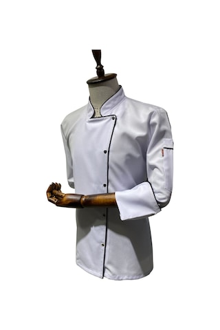 Kadın Chef Aşçı Ceket Beyaz