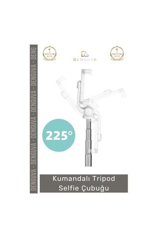 Tripodçubuk Katlanabilir Stabil Çekim Dönebilen Bluetooth Taşınabilir Kumandalı Tripod Selfie Çubuğ