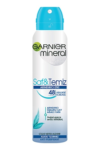 4 Adet Garnier Mineral Deodorant Saf Ve Temiz Sprey Kadın 150 Ml