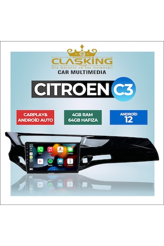 Android 10 Autoradio Pour Citroen C3 - Xr 2010 - 2015 Qled Multimedia  Player Bluetooth Usb Carplay Autoradio Navigation