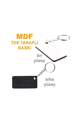 Sublimasyon Eko.mdf Tek Taraflı Anahtarlık - Dikdörtgen