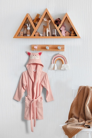 Kitty Bornoz 6-8 Yaş Pembe Pembe