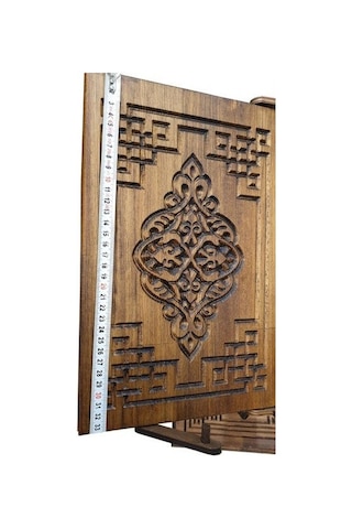 Tekerlekli Asansörlü Ahşa Selçuklu Motifli Rahle