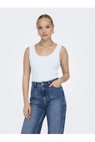 Only Onleasy S/l Tank Top Jrs Kadın Askılı Bluz 15315571 Beyaz
