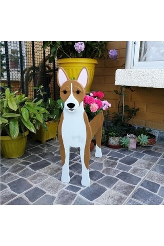 Ulzyvf Ve Şık Saksı Modern Köpek İçin Hayvan Figürlü Desenli Dekorasyonu Dayanıklı Cm Bahçe 34x24 - Uq