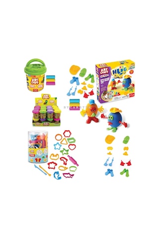 Art Craft İnsan Figürü Seti Oyun Hamuru 150 gr +17 Parça Hamur K